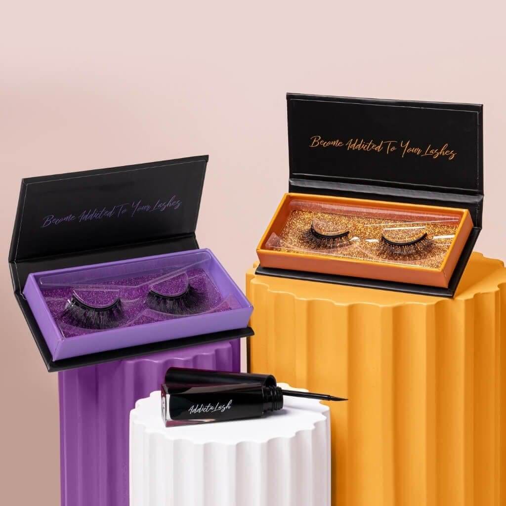 Dramatic magnetic lash kit with magnetic eyeliner black showcase