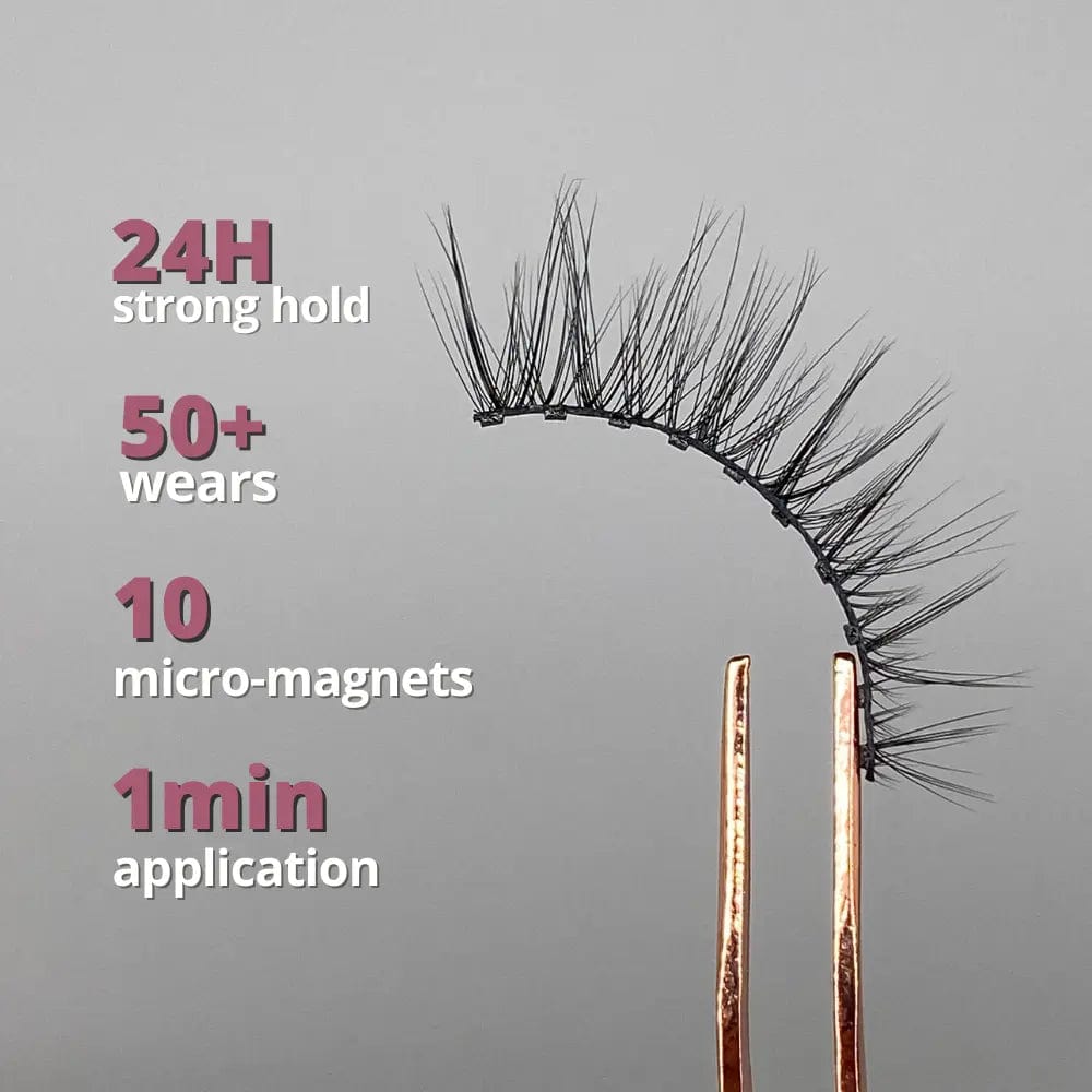 Natural false eyelashes magnetic lashes Australia - Wispy